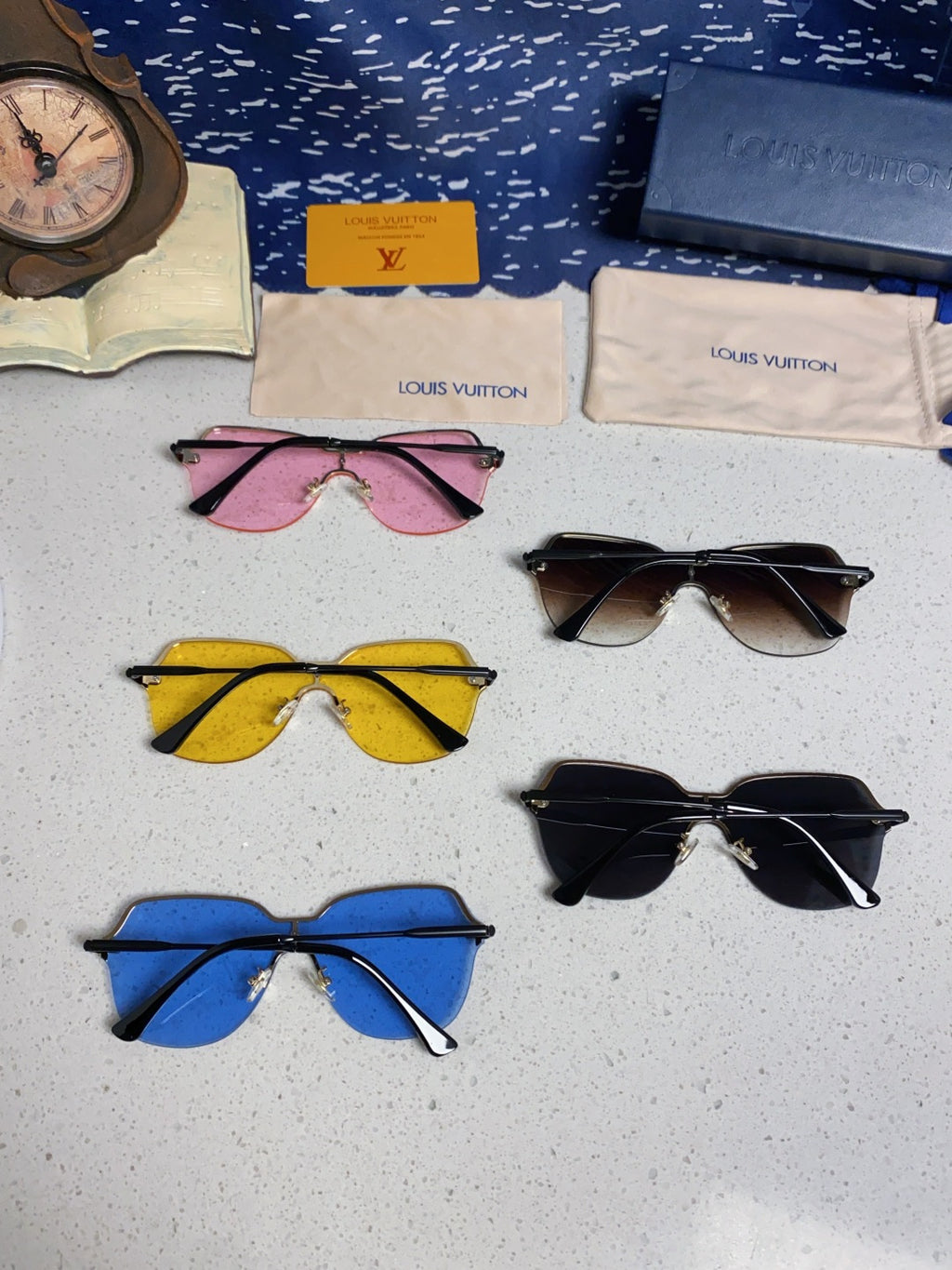Louis Vuitton Lightweight Rimless Silver Lens Sunglasses for Women - detail image 9