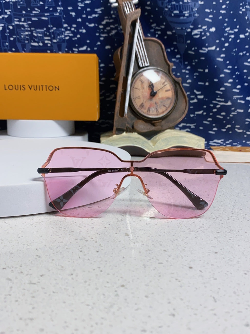 Louis Vuitton Lightweight Rimless Silver Lens Sunglasses for Women - 464643 - detail image 6