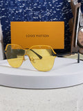 Louis Vuitton Lightweight Rimless Orange Lens Sunglasses for Women