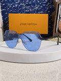 Louis Vuitton Lightweight Rimless Blue Lens Sunglasses for Women - 464645