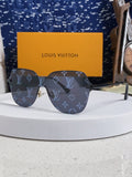 Louis Vuitton Lightweight Rimless Blue Lens Sunglasses for Women