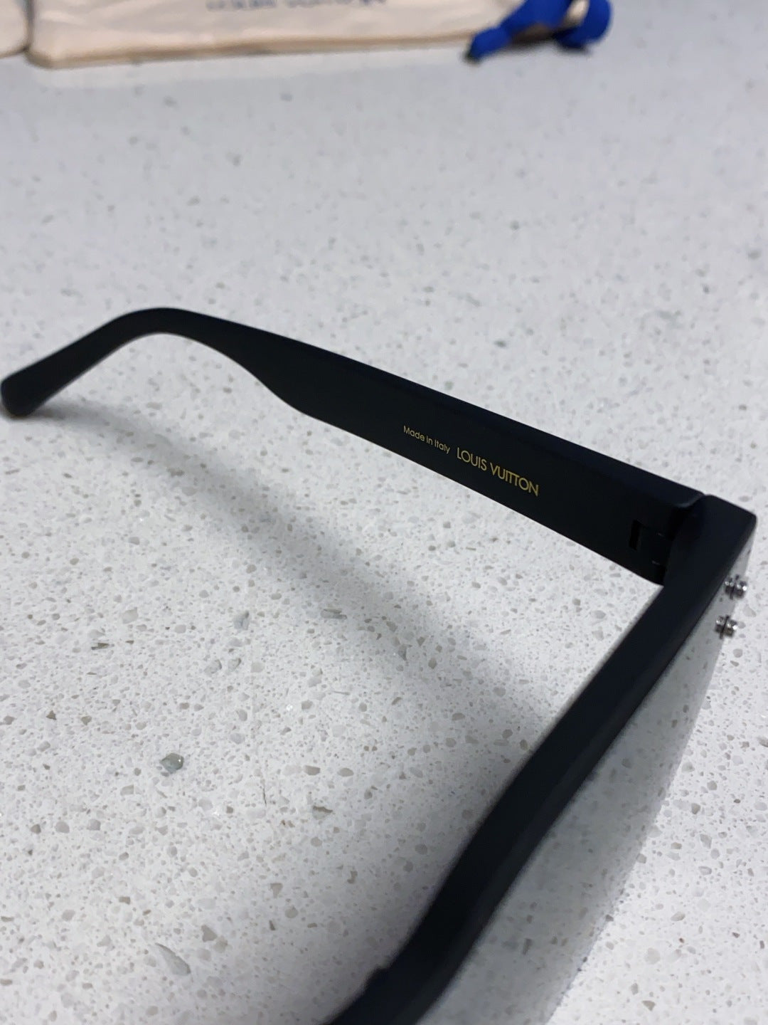 Louis Vuitton Square Gray Lens Sunglasses for Men & Women - 493047 - detail image 8