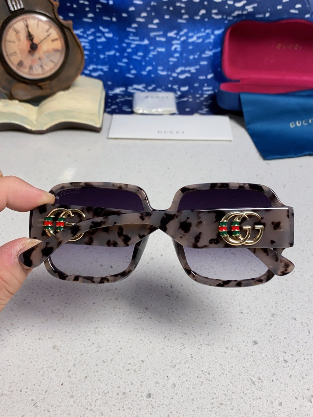 Gucci Fashion Silver Lens Sunglasses for Men & Women - 493349 - detail image 5
