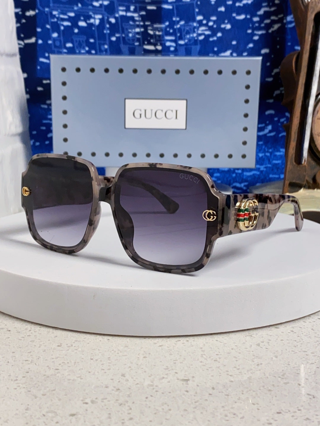 Gucci Fashion Silver Lens Sunglasses for Men & Women - 493349