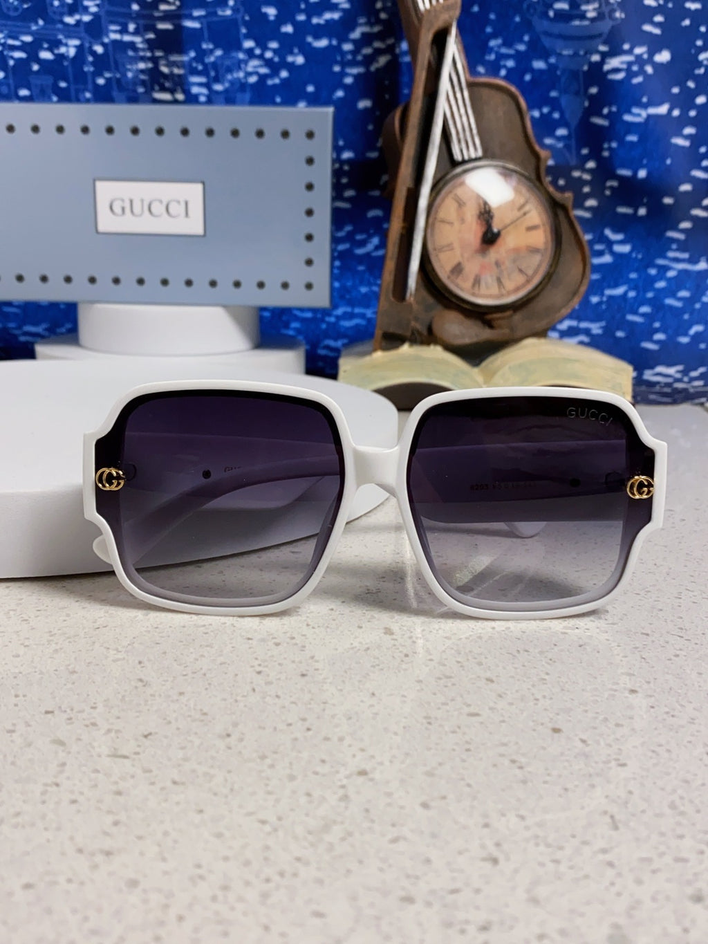 Gucci Fashion Silver Lens Sunglasses for Men & Women - 493351 - detail image 9