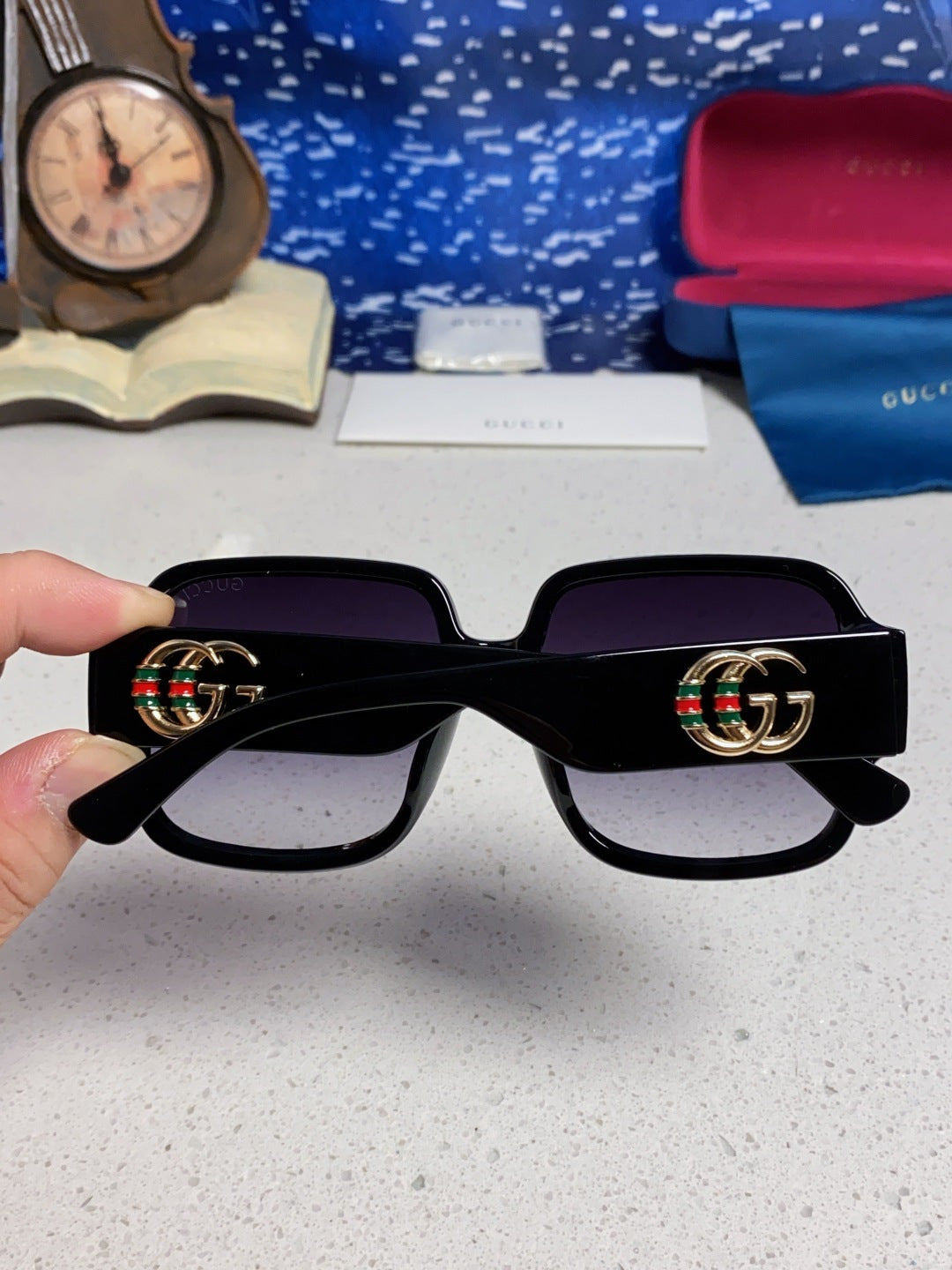 Gucci Fashion Silver Lens Sunglasses for Men & Women - 493353 - detail image 5