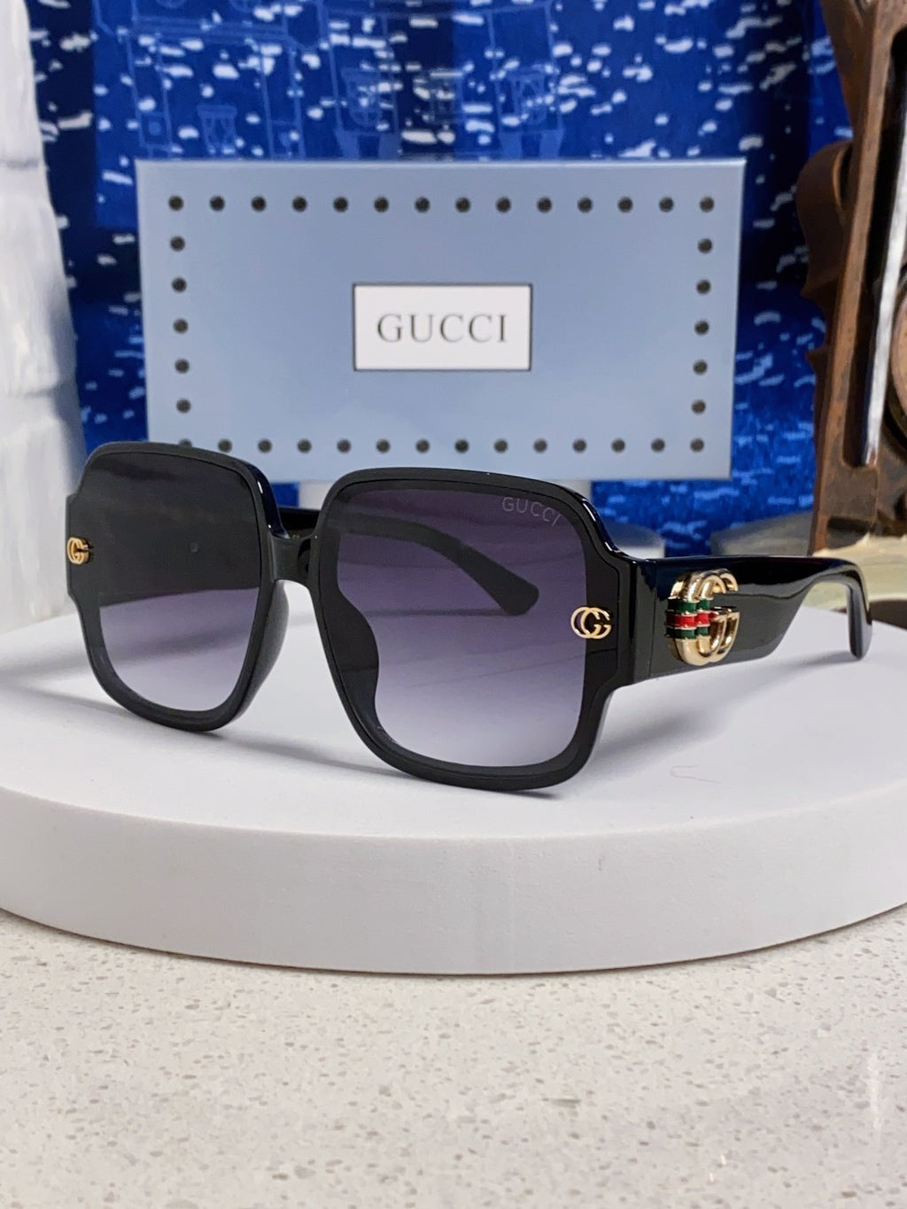 Gucci Fashion Silver Lens Sunglasses for Men & Women - 493353