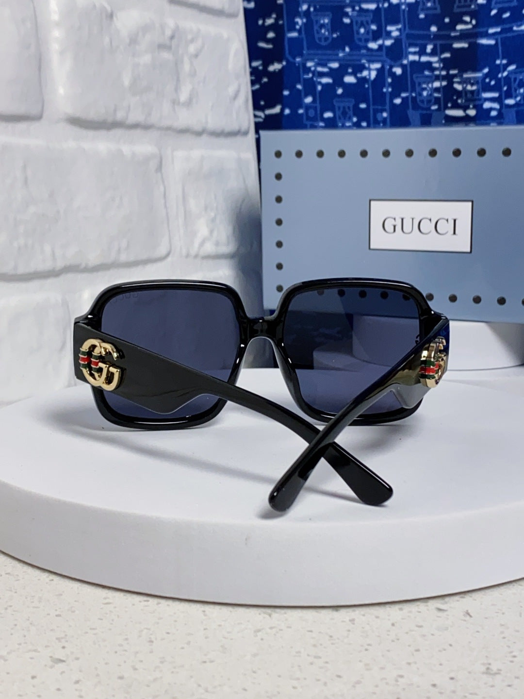 Gucci Fashion Blue Lens Sunglasses for Men & Women - detail image 3