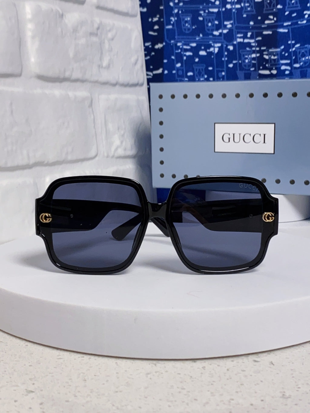Gucci Fashion Blue Lens Sunglasses for Men & Women - detail image 2