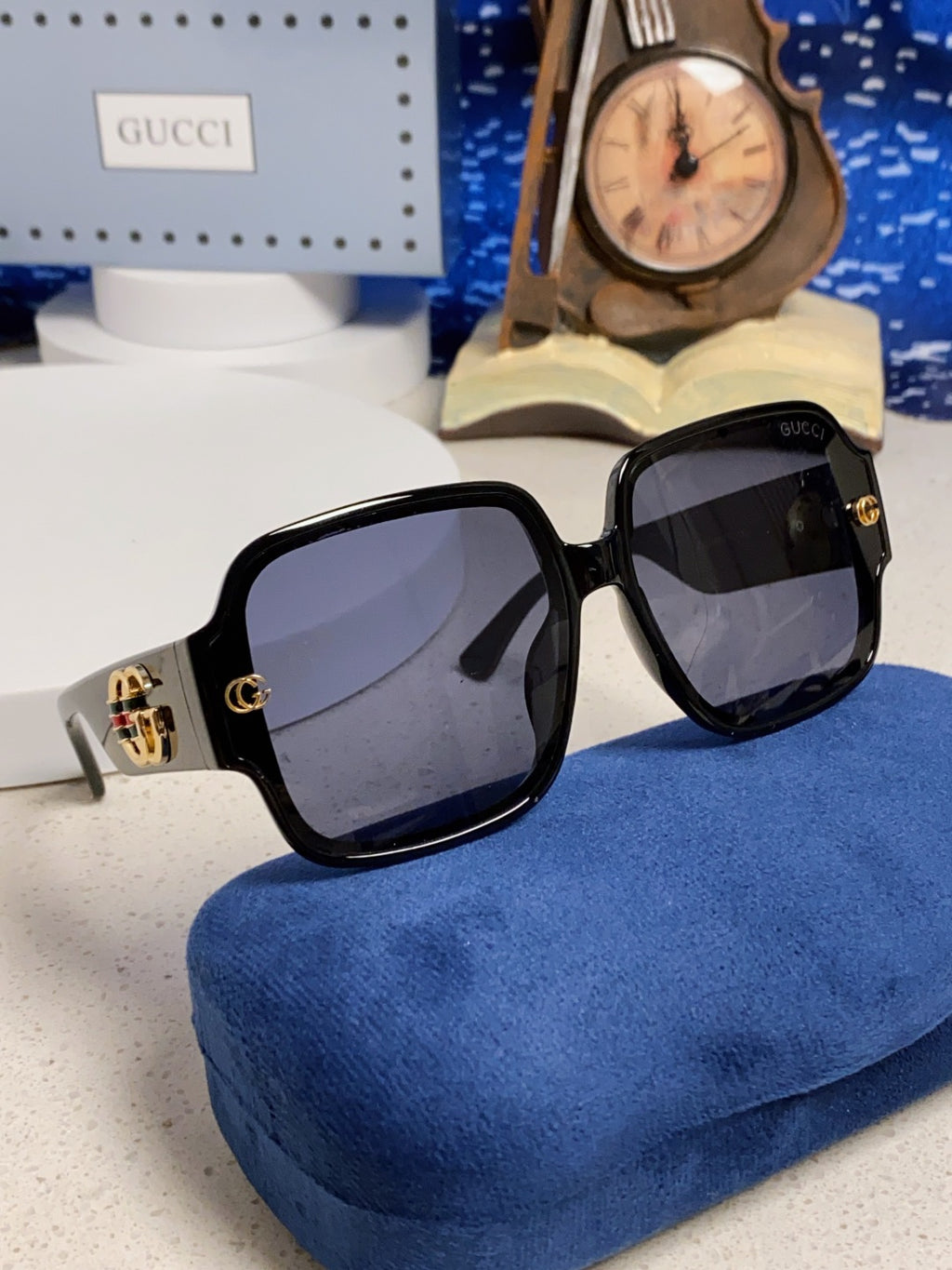 Gucci Fashion Blue Lens Sunglasses for Men & Women - detail image 10
