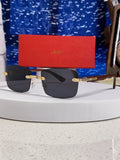 Cartier Lightweight Rimless Silver Lens Sunglasses for Men & Women - 432340