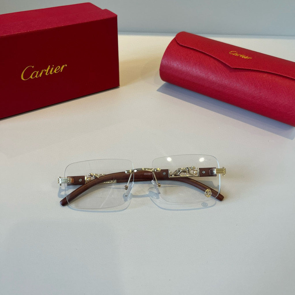 Cartier Lightweight Metal Rimless Silver Lens Sunglasses for Men & Wo - 432315 - detail image 10