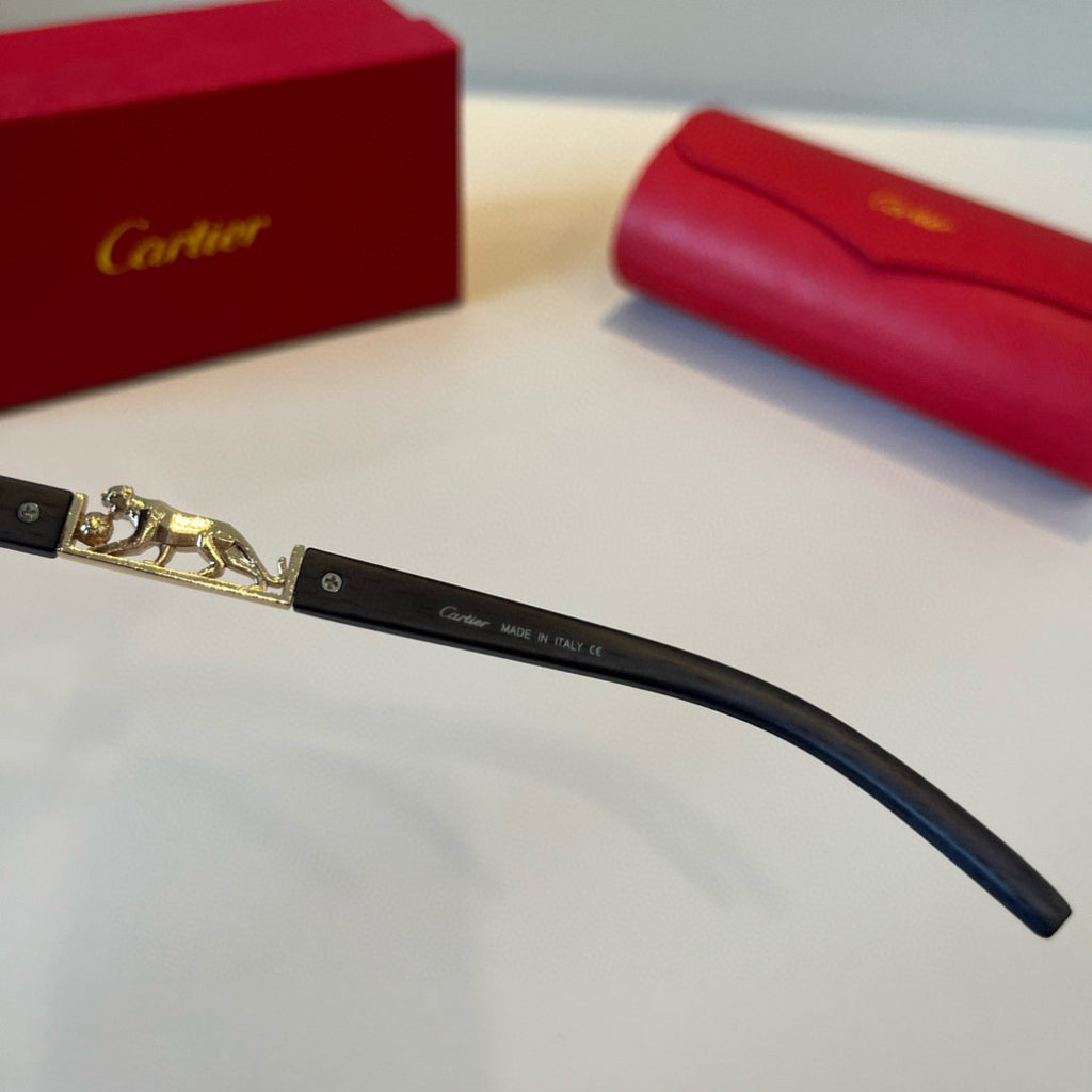 Cartier Lightweight Metal Rimless Silver Lens Sunglasses for Men & Wo - 432316 - detail image 9