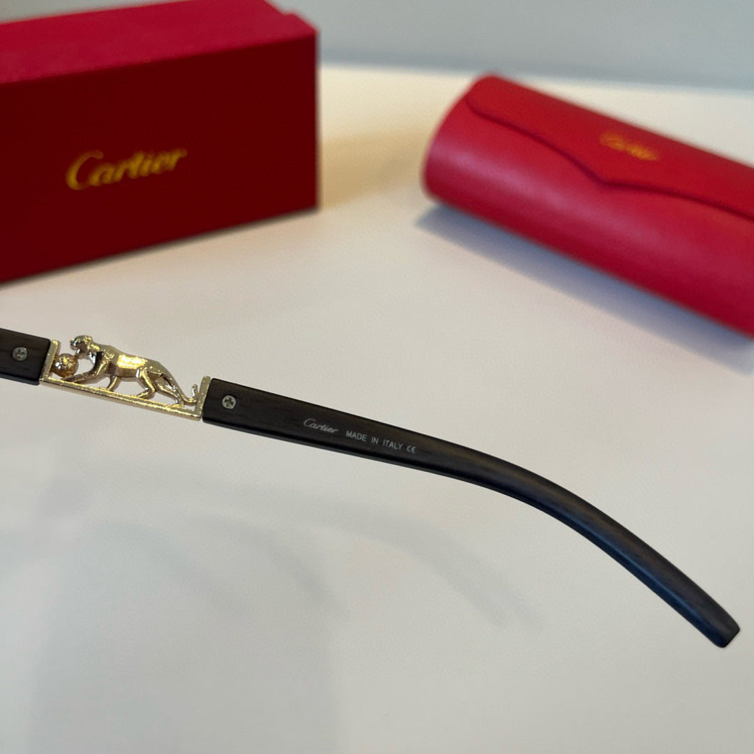 Cartier Lightweight Metal Rimless Silver Lens Sunglasses for Men & Wo - 432316 - detail image 9