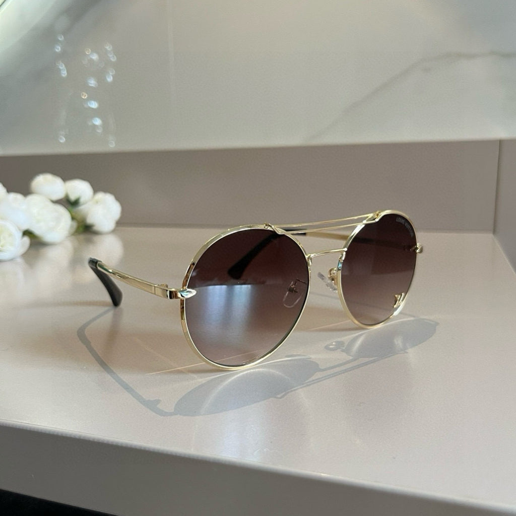 Louis Vuitton Round Red Lens Sunglasses for Men & Women