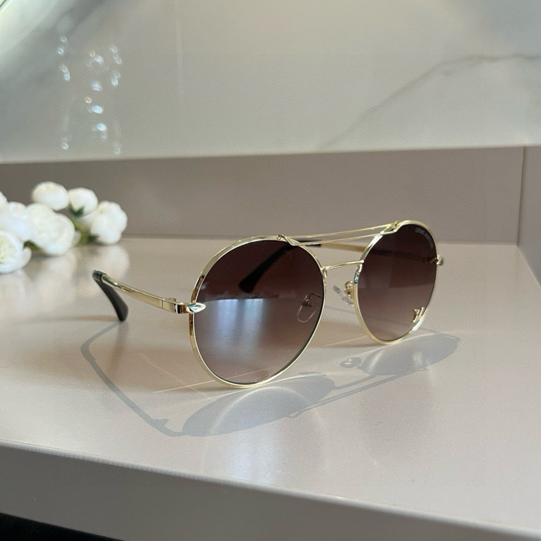 Louis Vuitton Round Red Lens Sunglasses for Men & Women