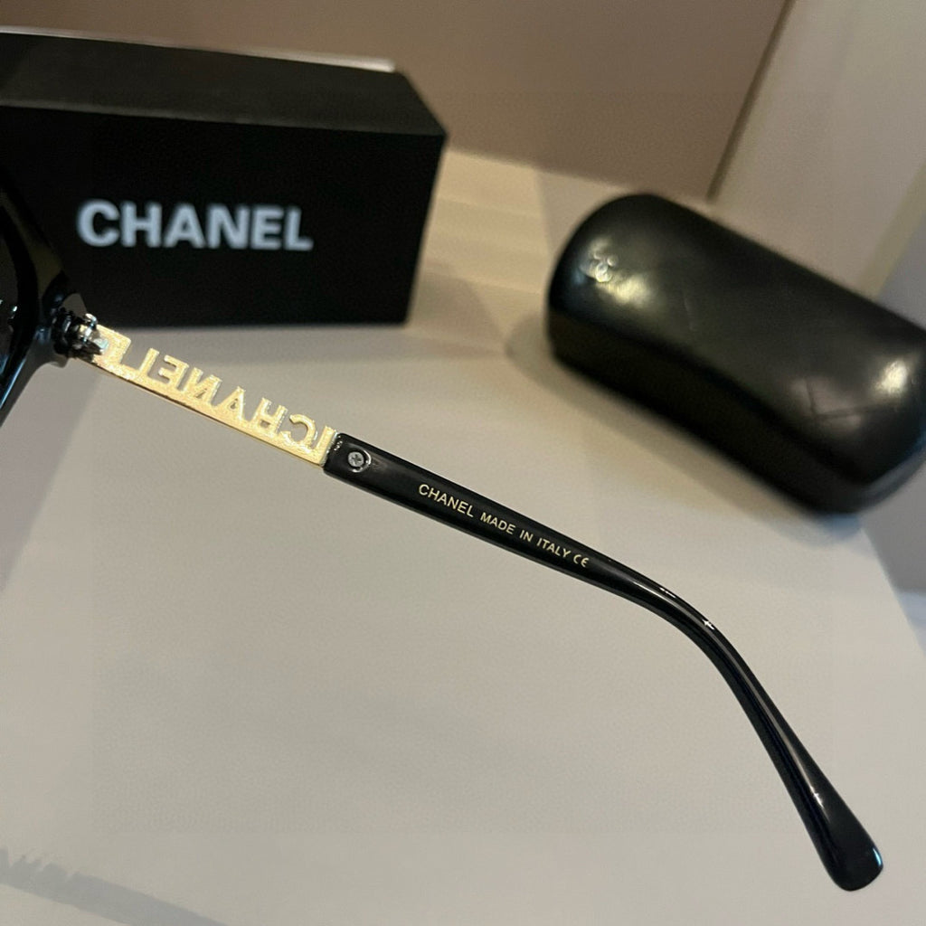 Chanel Oversized Silver Lens Sunglasses for Men & Women - 493573 - detail image 8