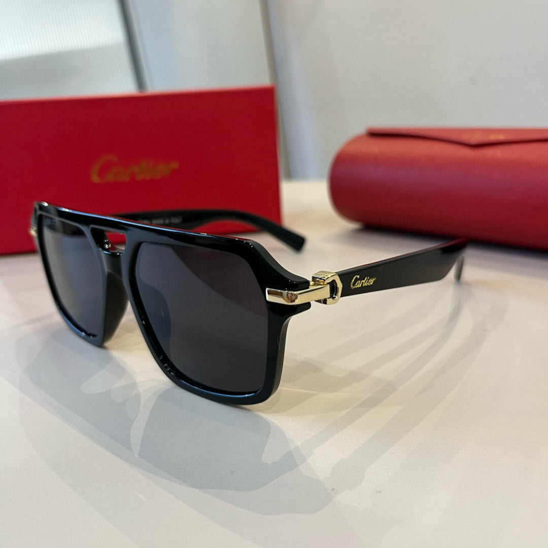Cartier Aviator Black Lens Sunglasses for Men - 449462 - detail image 3