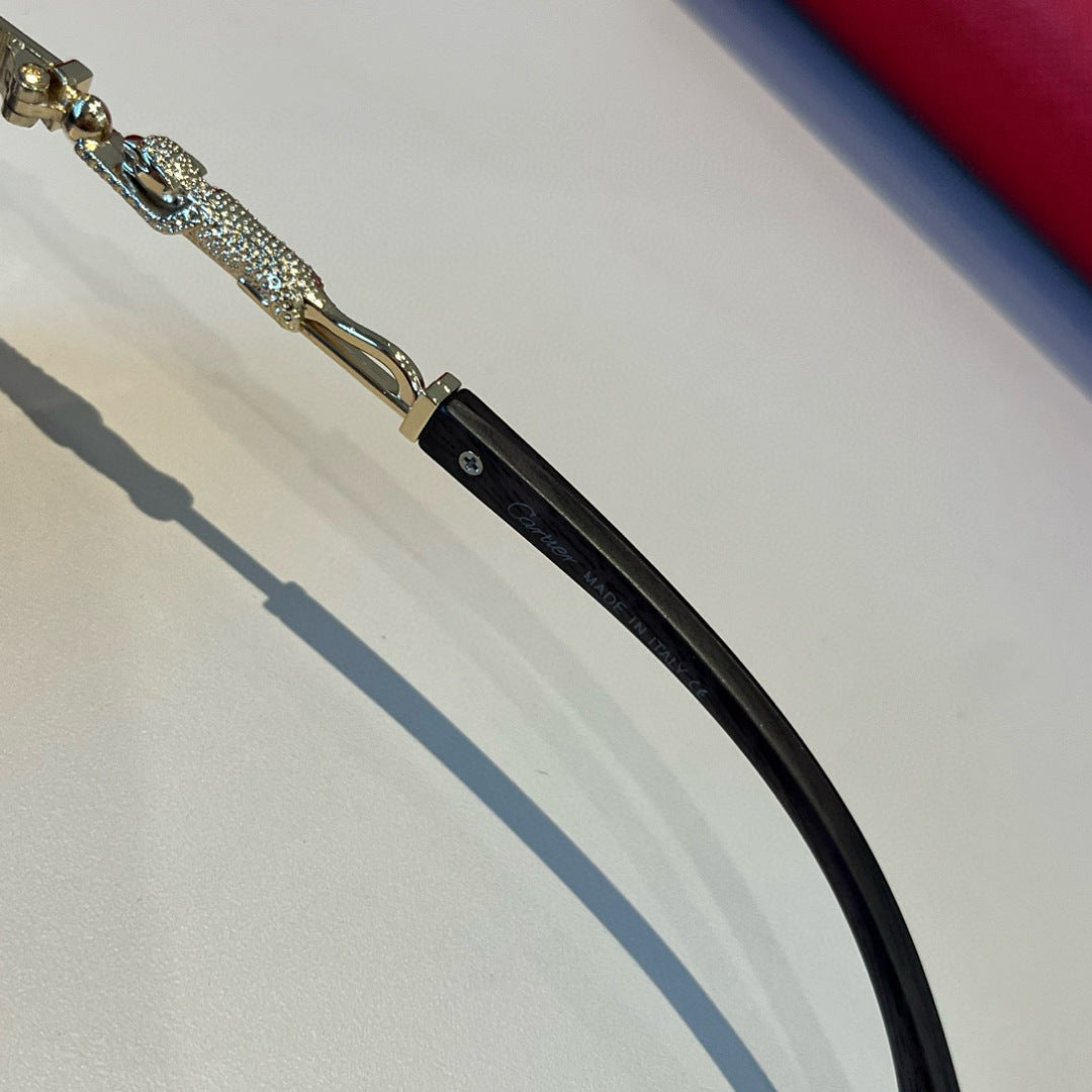 Cartier Lightweight Metal Rimless Silver Lens Sunglasses for Men & Wo - 449547 - detail image 9