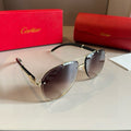Cartier Aviator Brown Lens Sunglasses for Men