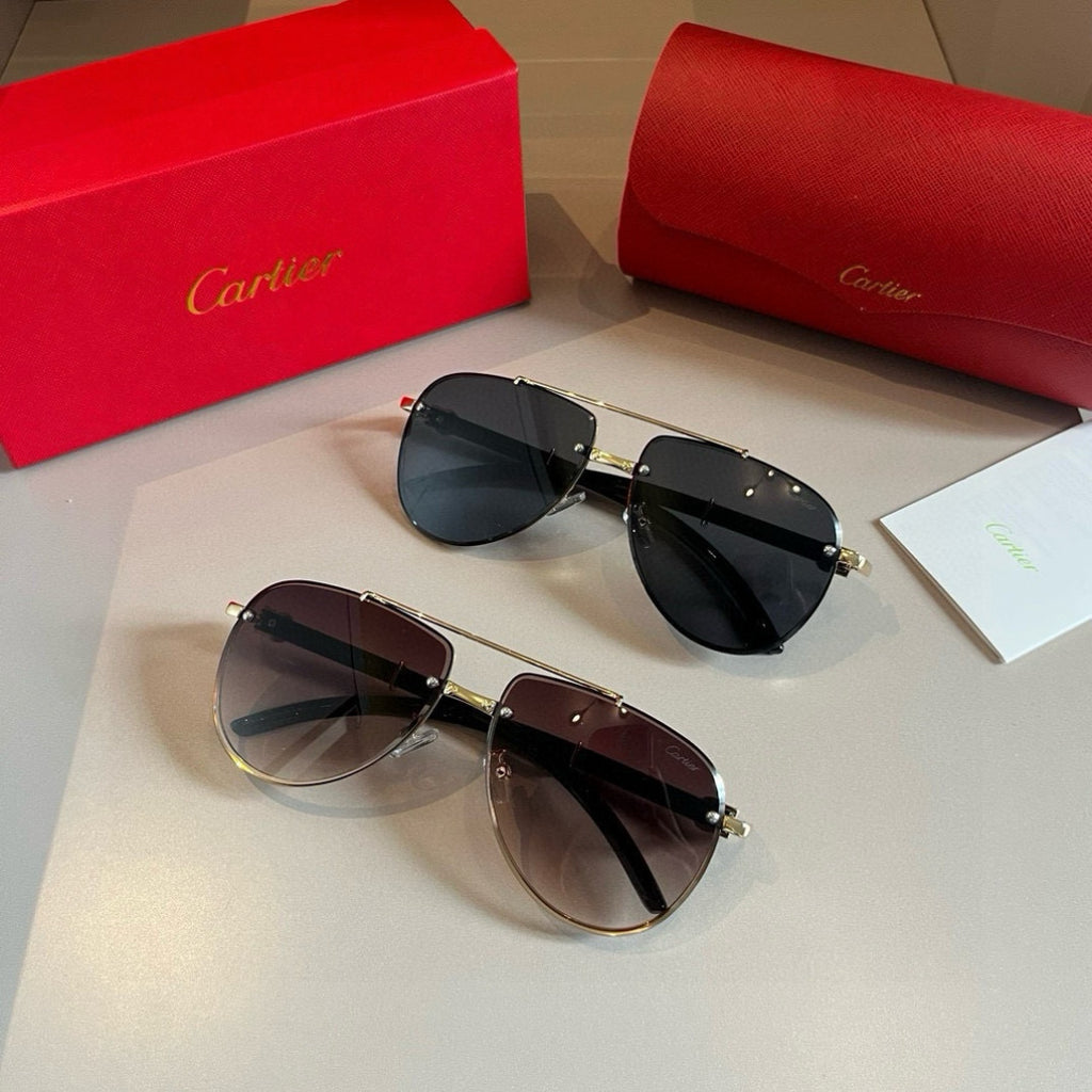 Cartier Aviator Brown Lens Sunglasses for Men - detail image 10