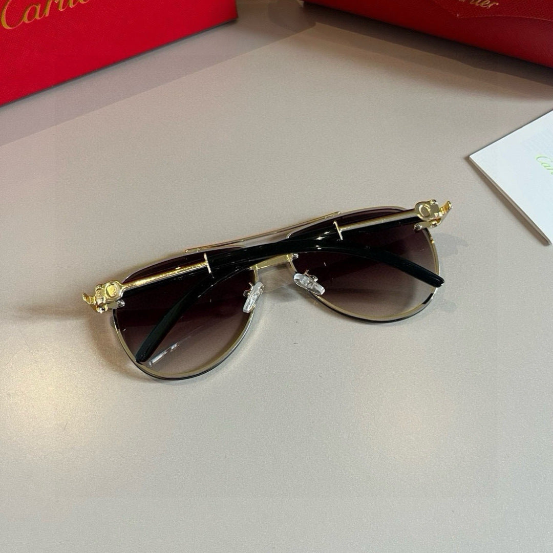 Cartier Aviator Brown Lens Sunglasses for Men - detail image 7