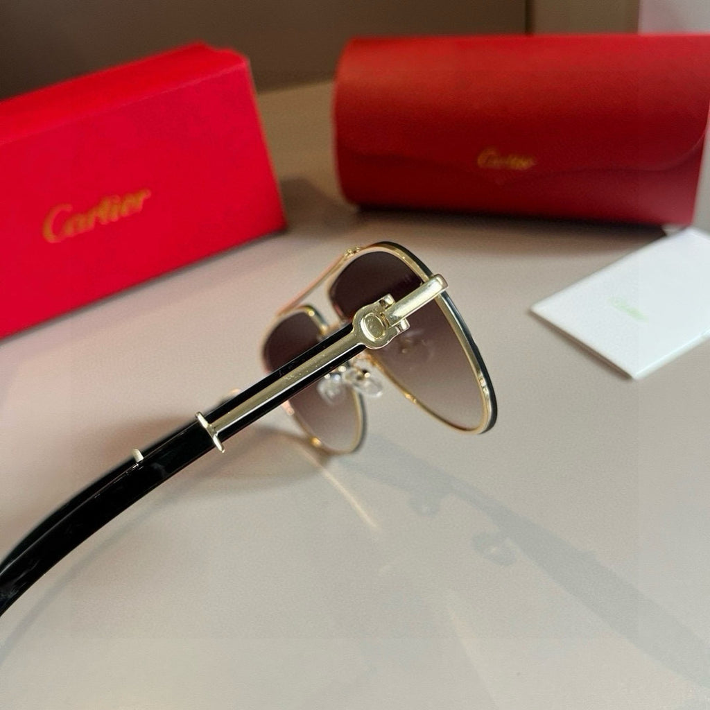 Cartier Aviator Brown Lens Sunglasses for Men - detail image 2