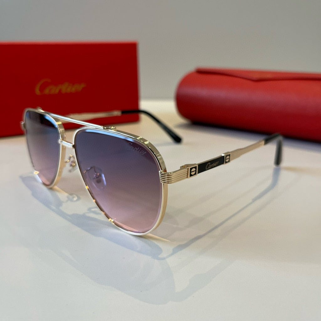 Cartier Lightweight Metal Rimless Silver Lens Sunglasses for Men & Wo - 449550 - detail image 3