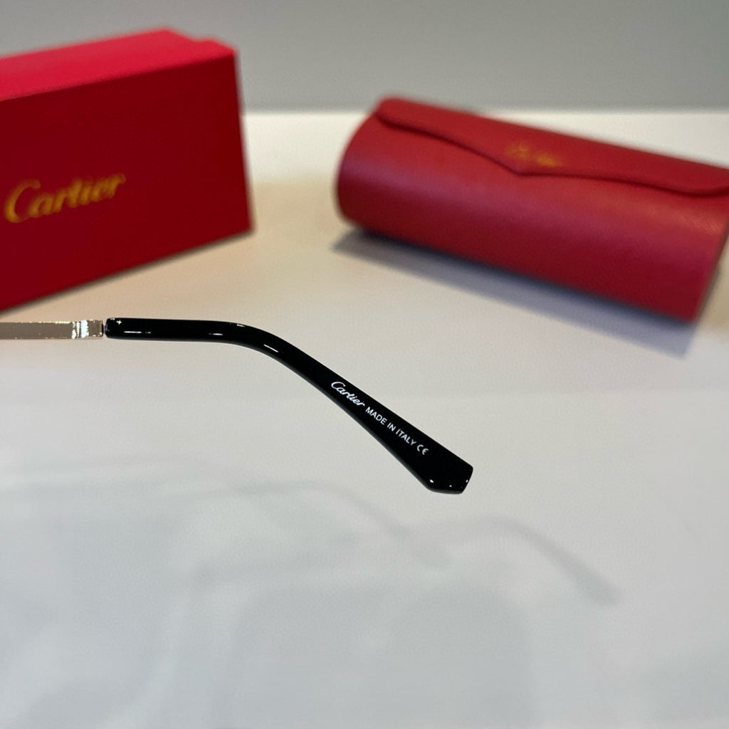 Cartier Lightweight Metal Rimless Silver Lens Sunglasses for Men & Wo - 449550 - detail image 9