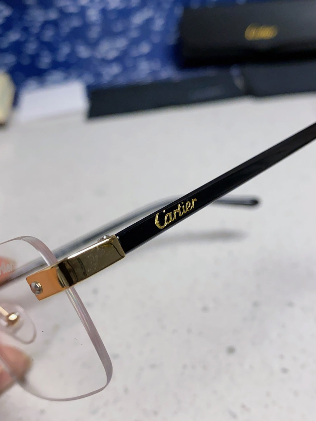 Cartier Metal Fashion Silver Lens Sunglasses for Men & Women - 465896 - detail image 7