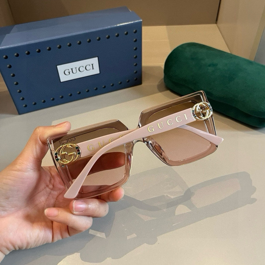Gucci Oversized Gold Lens Sunglasses for Women - 448850 - detail image 6