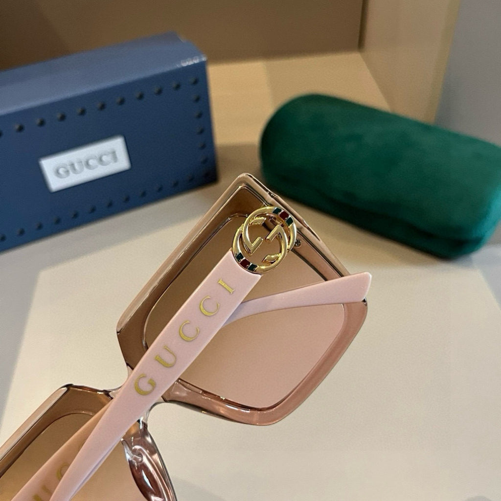 Gucci Oversized Gold Lens Sunglasses for Women - 448850 - detail image 9