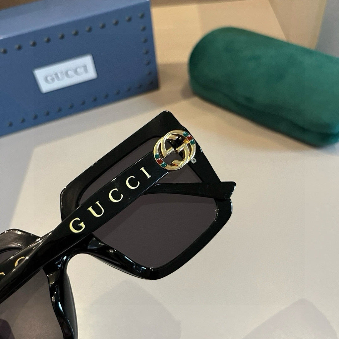 Gucci Oversized Gold Lens Sunglasses for Women - detail image 7