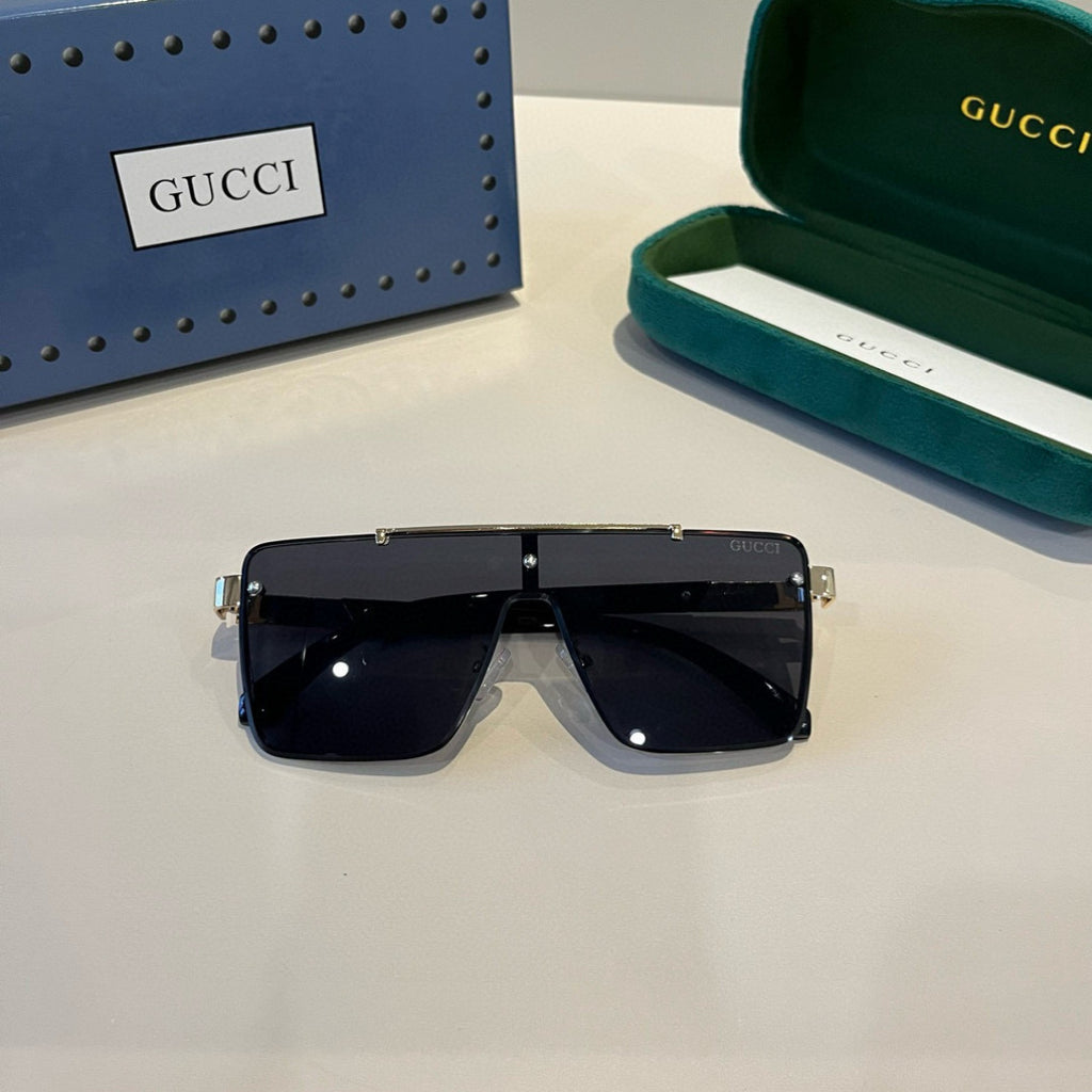Gucci Metal Aviator Black Lens Sunglasses for Men & Women - 448772 - detail image 3