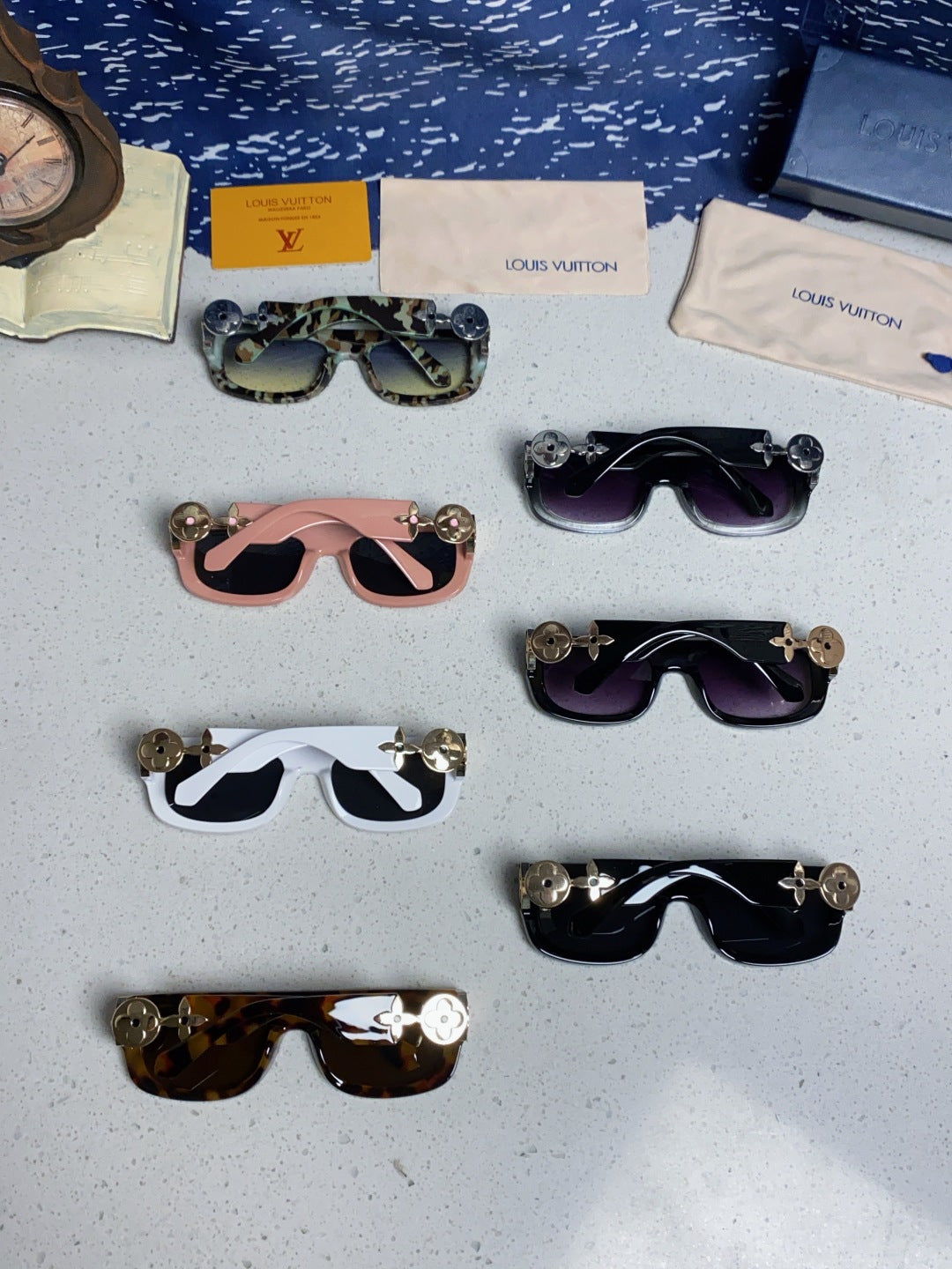Louis Vuitton Square Silver Lens Sunglasses for Men & Women - 431112 - detail image 10