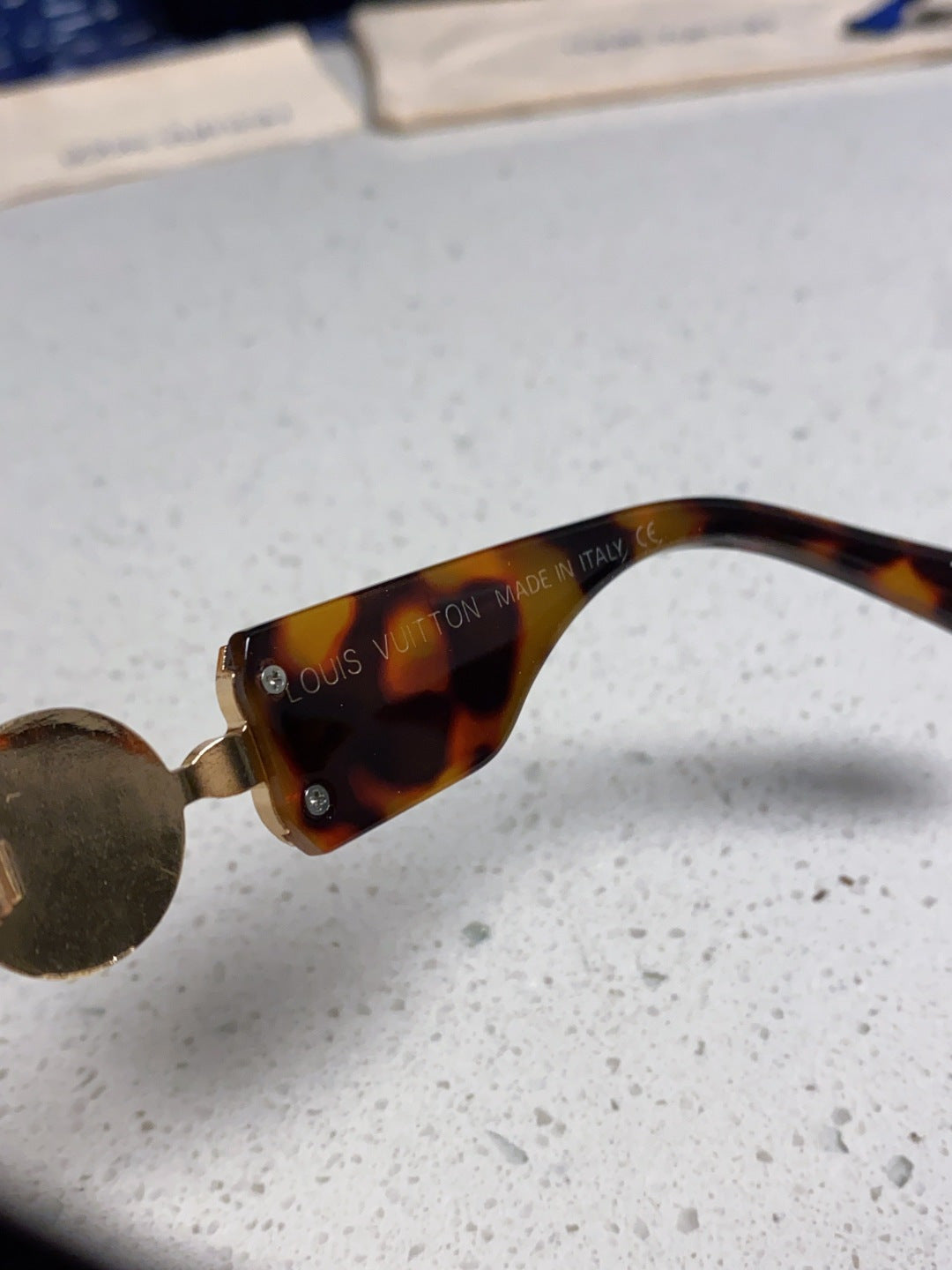 Louis Vuitton Square Brown Lens Sunglasses for Men & Women - 431115 - detail image 7