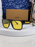 Burberry Polarized Square Yellow Lens Sunglasses for Men & Women - 416048