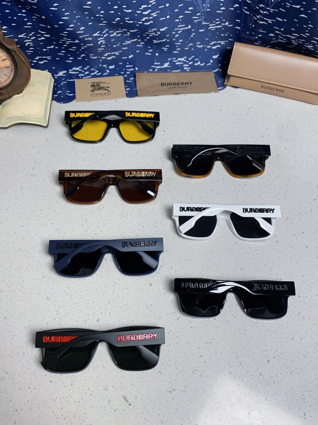 Burberry Polarized Square Black Lens Sunglasses for Men & Women - 432485 - detail image 10