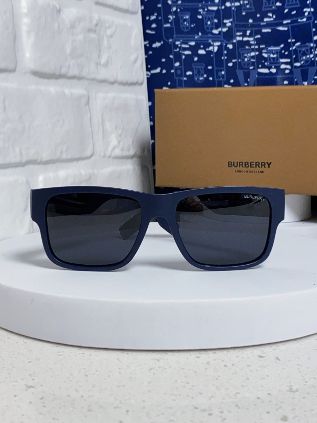 Burberry Polarized Square Black Lens Sunglasses for Men & Women - 867197