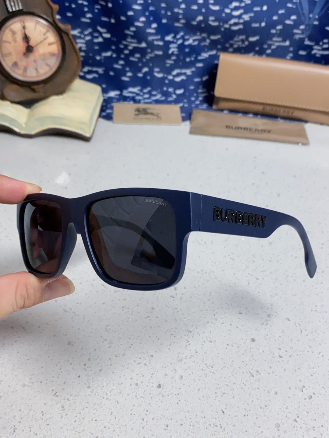 Burberry Polarized Square Black Lens Sunglasses for Men & Women - 416050 - detail image 5