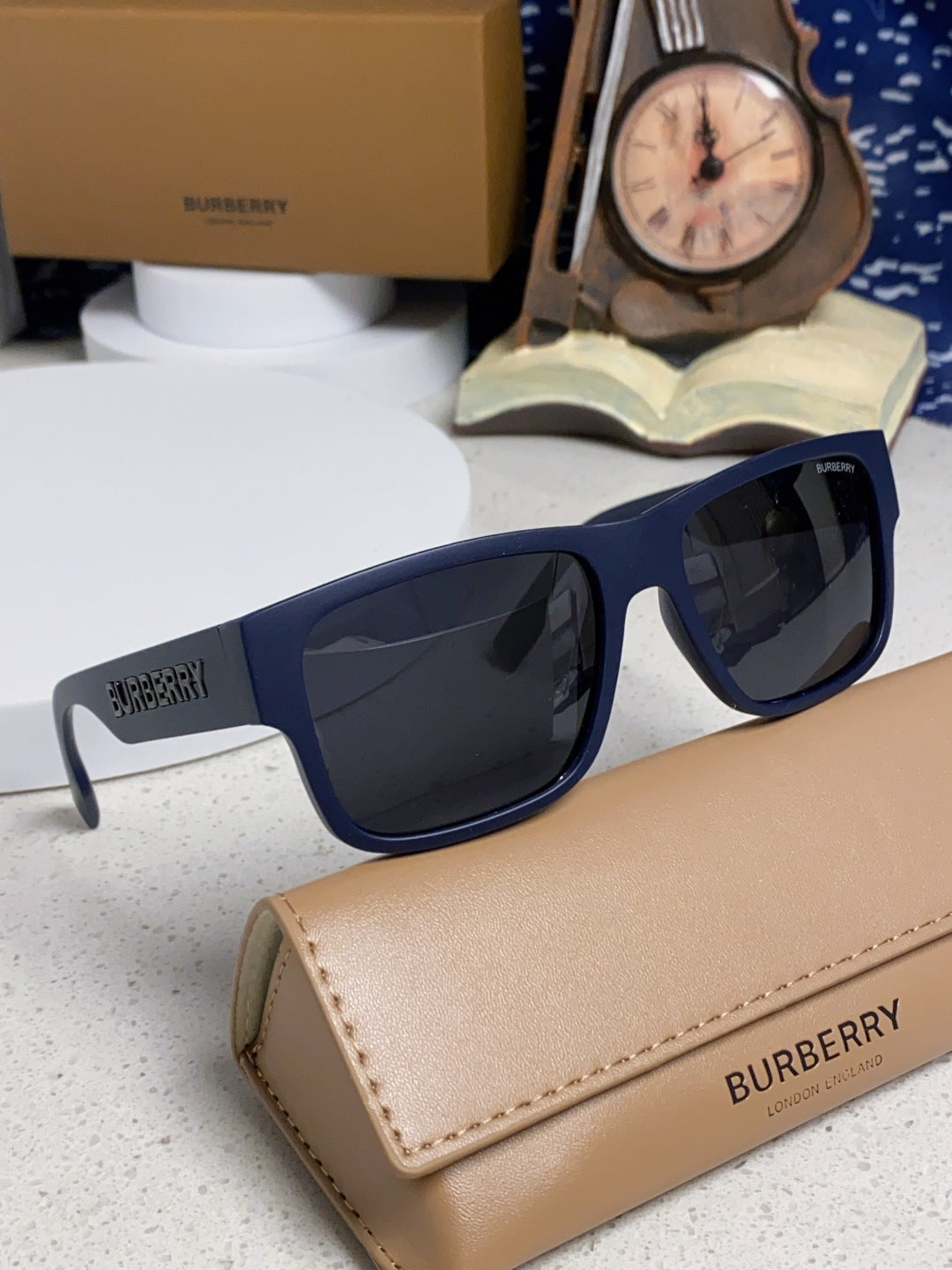 Burberry Polarized Square Black Lens Sunglasses for Men & Women - 432485 - detail image 9