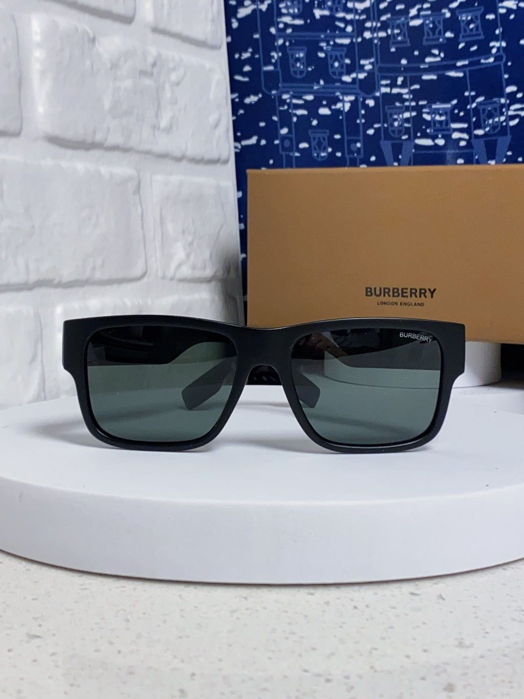 Burberry Polarized Square Gray Lens Sunglasses for Men & Women - 867198 - detail image 2