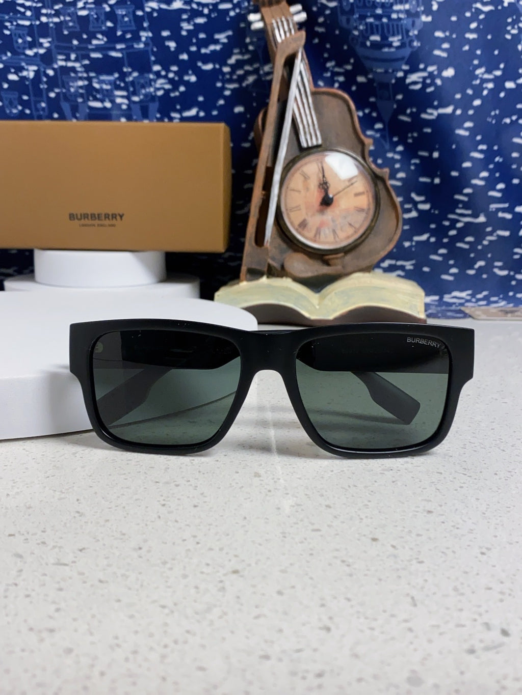 Burberry Polarized Square Gray Lens Sunglasses for Men & Women - 867198 - detail image 9