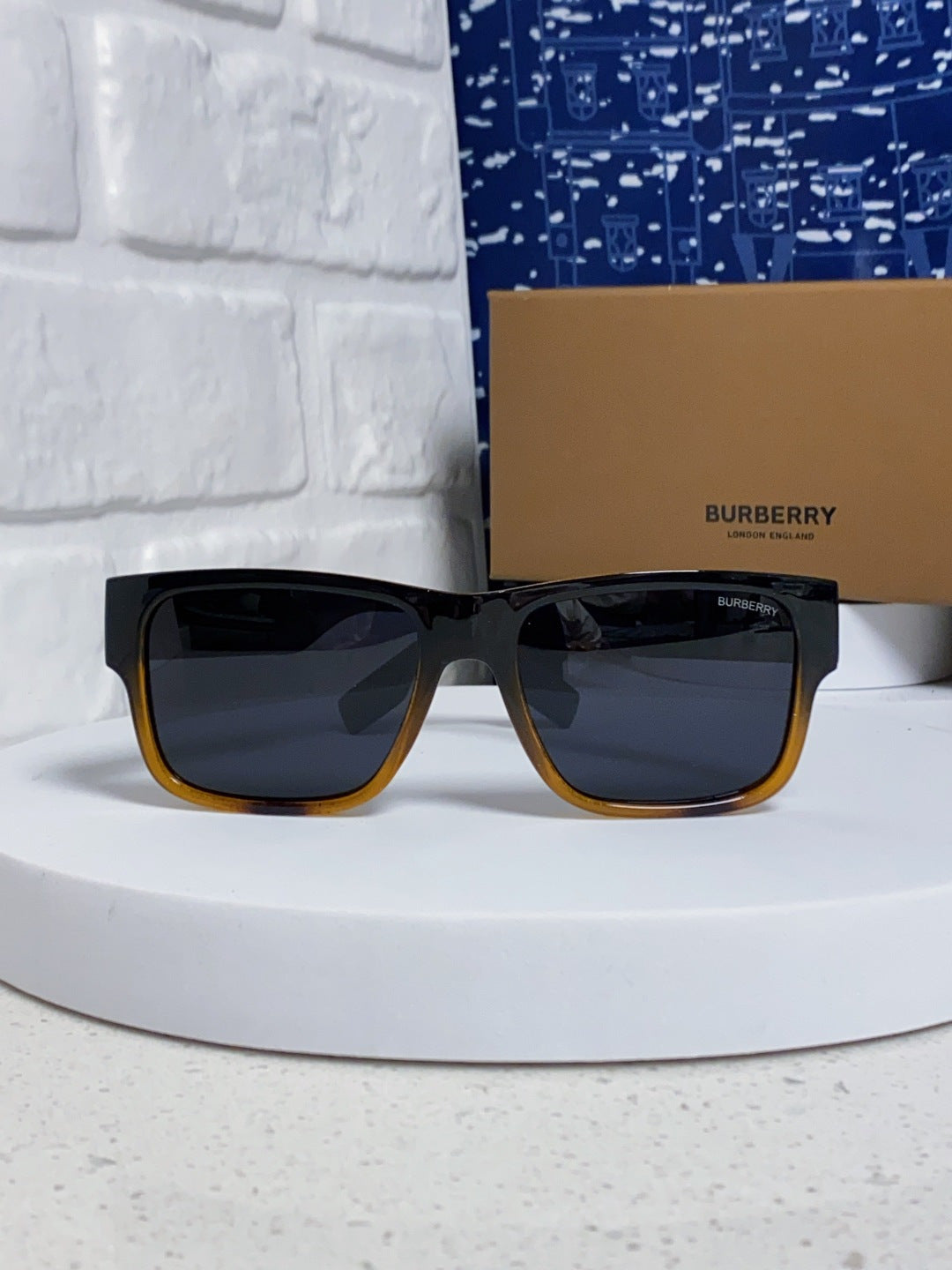 Burberry Polarized Square Black Lens Sunglasses for Men & Women - 416052 - detail image 2