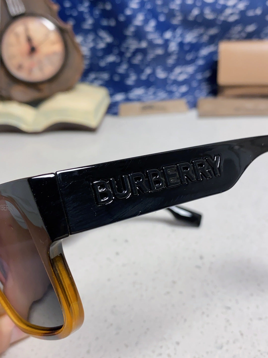Burberry Polarized Square Black Lens Sunglasses for Men & Women - 432487 - detail image 7