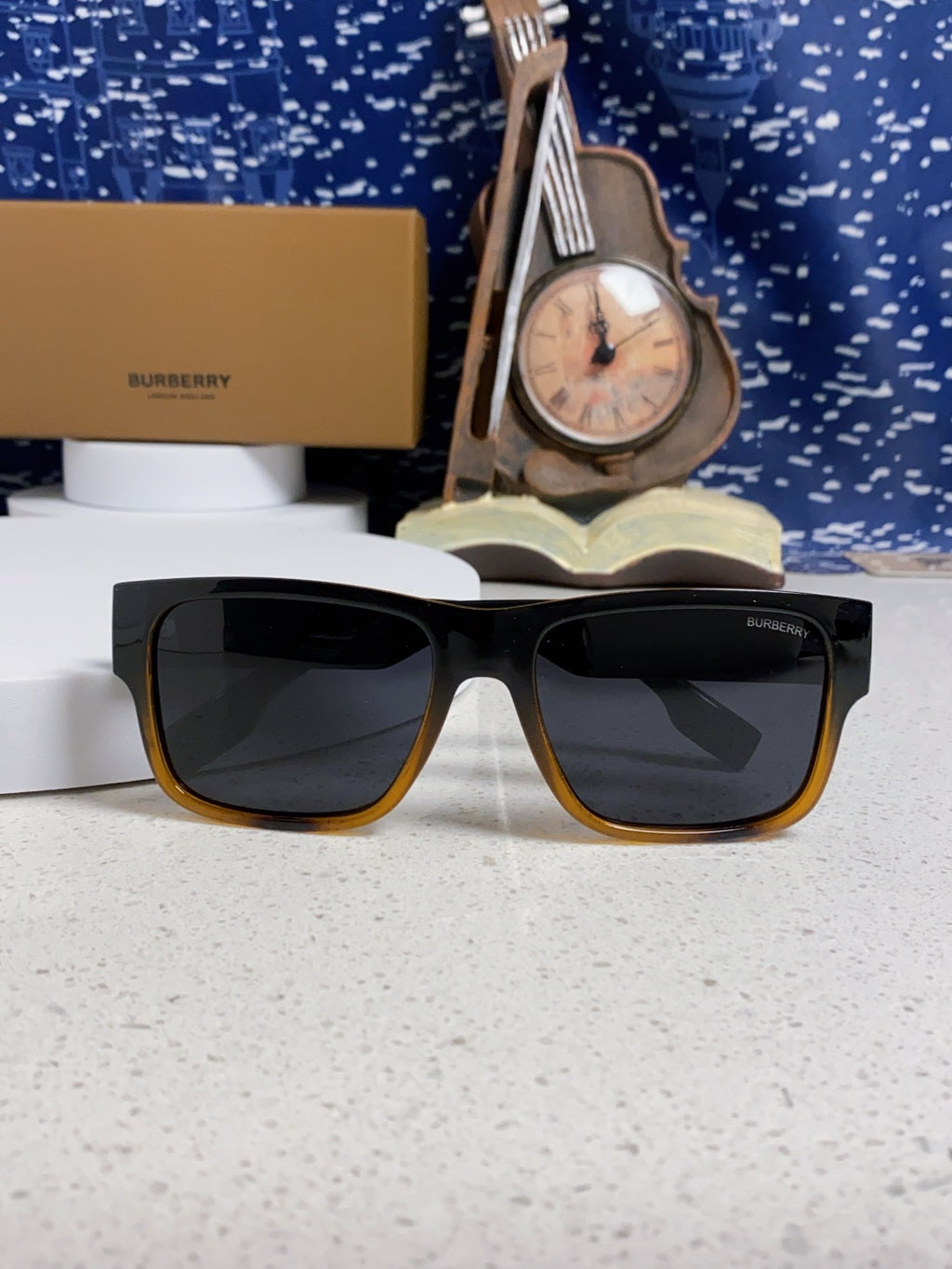 Burberry Polarized Square Black Lens Sunglasses for Men & Women - 432487 - detail image 9