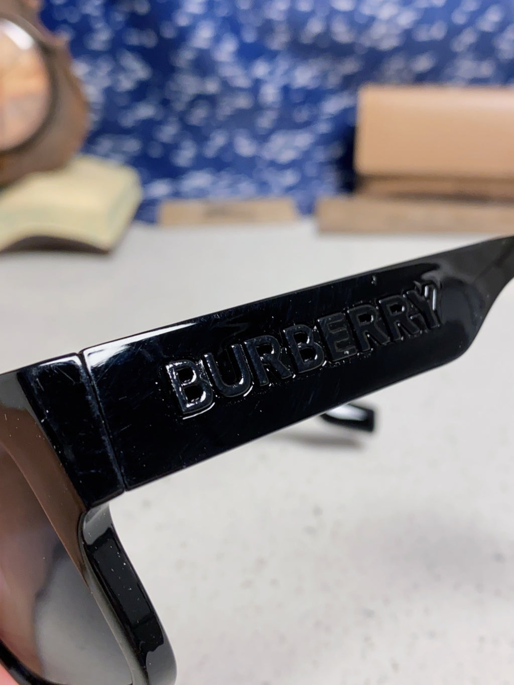 Burberry Polarized Square Black Lens Sunglasses for Men & Women - detail image 7