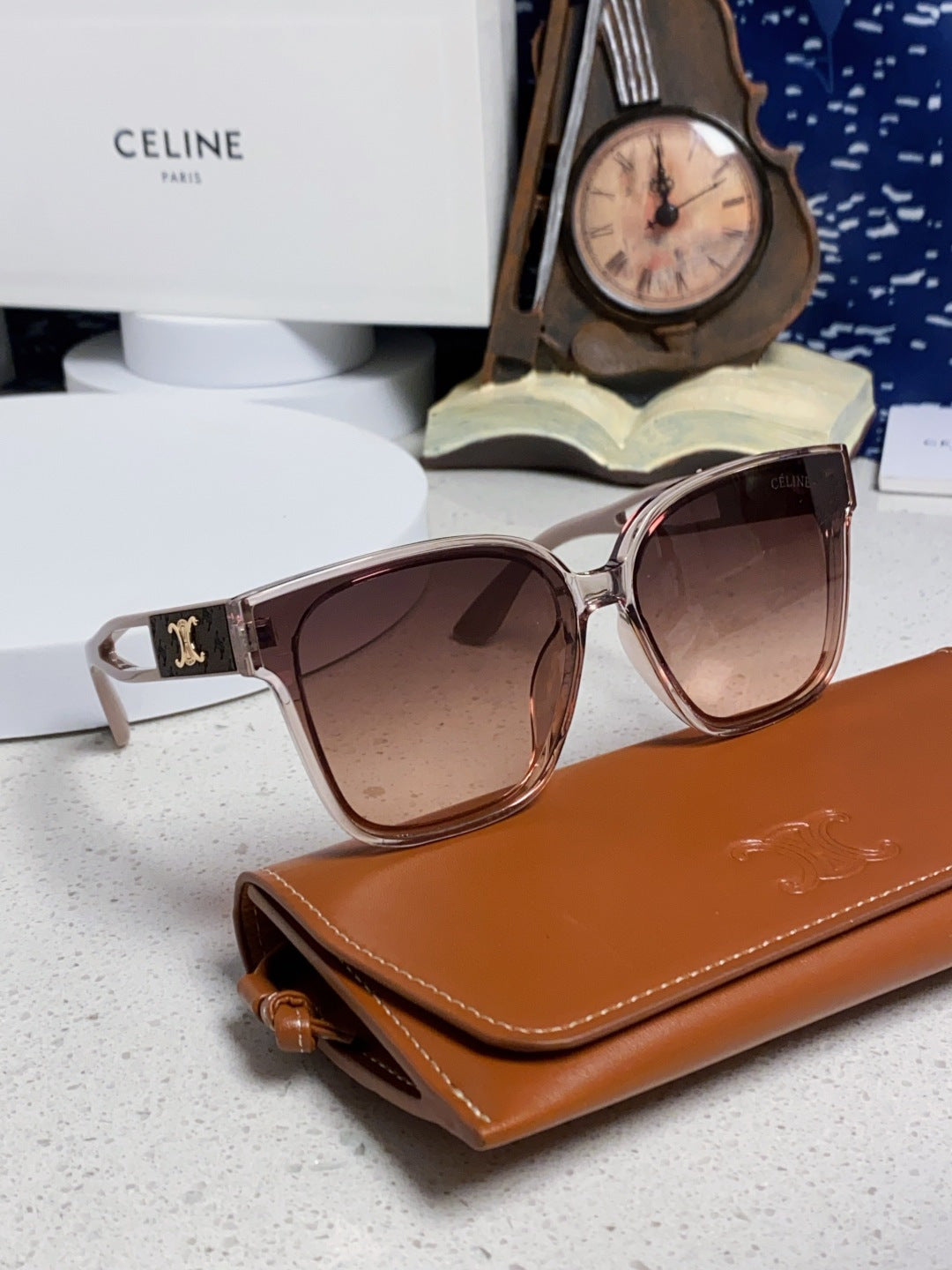 Celine Square Red Lens Sunglasses for Women - detail image 10