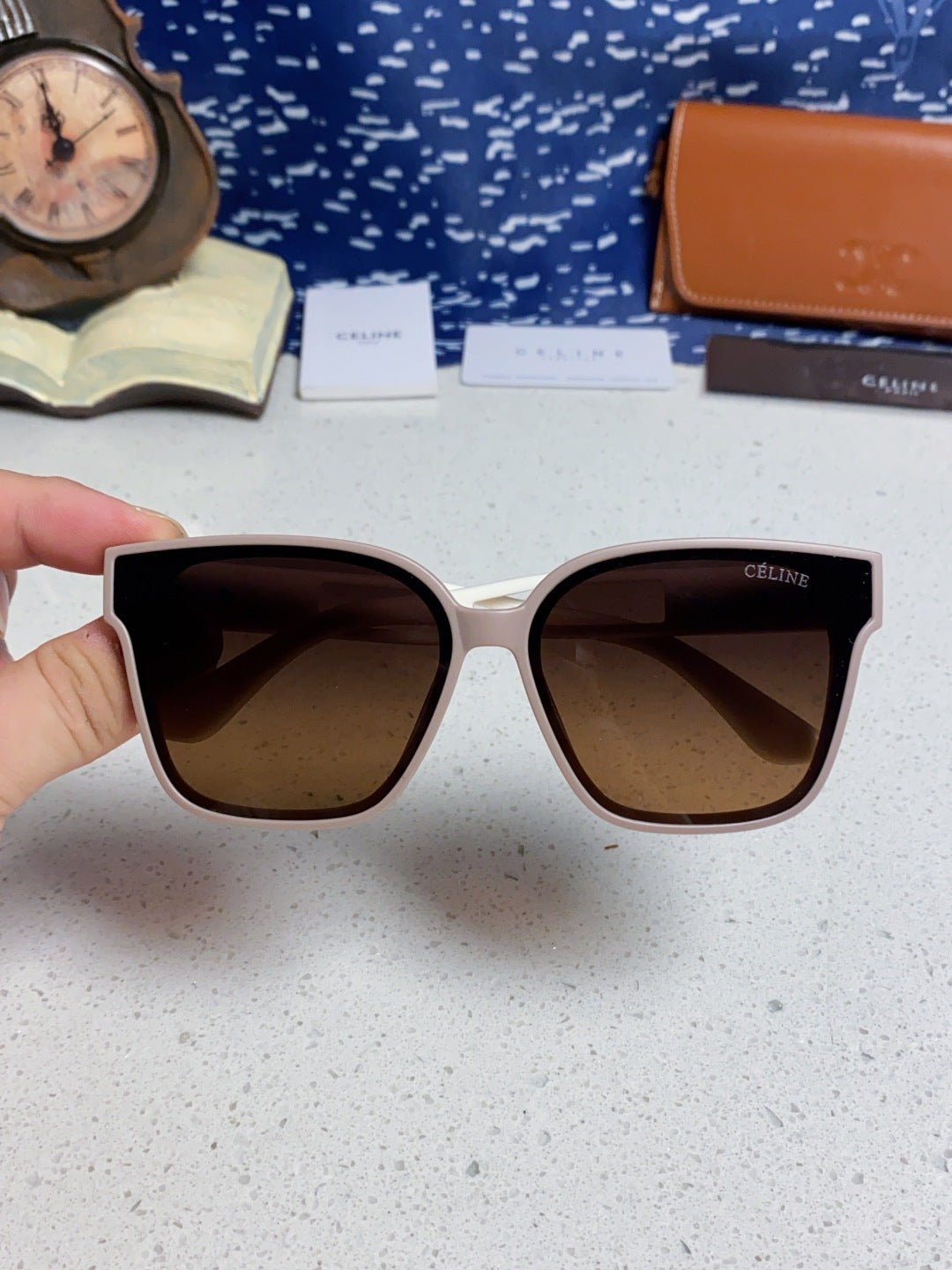 Celine Square Brown Lens Sunglasses for Women - detail image 4