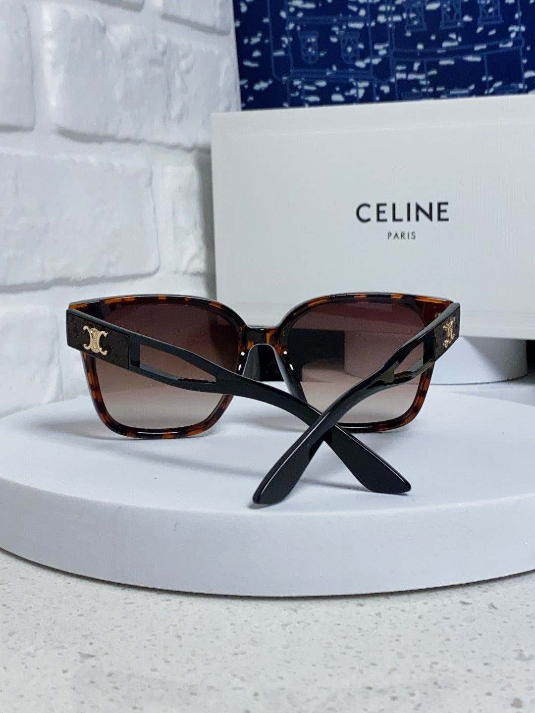 Celine Square Black Lens Sunglasses for Women - 449267 - detail image 2